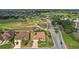 Stunning aerial view of a neighborhood featuring well-manicured golf course and water views at 1606 Mount Croghan Trl, The Villages, FL 32162