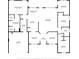 Floor plan displays the layout of the bedrooms, bathrooms, kitchen, living room, and garage at 1922 Angel Fish Loop, Leesburg, FL 34748