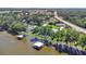 Lakeside property featuring private docks, lush surroundings, and serene waterfront views at 26516 Savage Cir, Howey In The Hills, FL 34737
