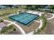 Overhead view highlighting the community's pickleball courts, offering residents a fun and active lifestyle at 3002 Bethpage Loop, Mount Dora, FL 32757