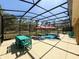Relaxing screened pool area with outdoor furniture and lots of room for entertaining at 30554 Quince Ave, Eustis, FL 32736