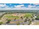 A fantastic aerial view showing the baseball complex with multiple ball fields and well-maintained green spaces at 31799 Broadwater Ave, Leesburg, FL 34748
