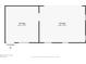 Floor plan illustrating the layout of a detached garage, featuring two parking spaces with dimensions provided at 3630 Oak St, Mount Dora, FL 32757