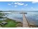 Scenic lakeside dock view offering serene waterfront living and recreation at 37945 Monticello St, Leesburg, FL 34788