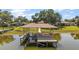 Private dock providing ample space for relaxing and entertaining by the water's edge at 38420 Langlois Pl, Leesburg, FL 34788
