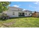 Expansive backyard with lush green grass, playset, and covered patio area for outdoor enjoyment at 4515 Lions Gate Ave, Clermont, FL 34711
