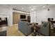 Bright living room with lots of natural light and contemporary furnishings at 10282 Julia Isles Ave, Oxford, FL 34484