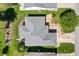 Birds eye view of a single Gathering home and landscaping at 17076 Se 96Th Chapelwood Cir, The Villages, FL 32162