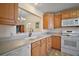 Well-lit kitchen boasts a pass-through to the dining area, enhancing connectivity at 1902 Del Norte Dr, Lady Lake, FL 32159