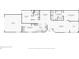 Detailed floor plan of the home, showcasing the layout of rooms including the bedrooms, kitchen, and living areas at 236 Juniper Way, Tavares, FL 32778