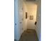 Hallway features neutral walls and carpet with decorative pictures hung on the walls at 4941 Tradition Dr, Lakeland, FL 33812