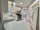 Kitchen with stainless steel appliances and breakfast bar at 504 Hawthorne Blvd, Leesburg, FL 34748