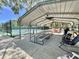 A view of the covered picnic pavilion next to the community tennis courts at 504 Hawthorne Blvd, Leesburg, FL 34748
