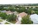 An elevated view of a home showcasing a lush backyard and sprawling neighborhood at 807 Wolf Creek St, Clermont, FL 34711