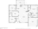 Detailed floor plan showcasing the layout of the home, including the primary bedroom and living room at 1017 Bluegrass Dr, Groveland, FL 34736