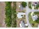 Wide aerial view of a charming neighborhood with mature trees and well-kept homes at 10683 Se 174Th Loop, Summerfield, FL 34491