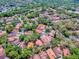 Aerial image of home nestled in a community surrounded by lush trees; a beautiful and serene living environment at 1164 E Winged Foot Cir, Winter Springs, FL 32708