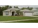 Charming single-story home featuring a well-manicured lawn and a two-car garage at 13546 Biscayne Grove Ln, Grand Island, FL 32735