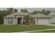Charming single-story home featuring a well-manicured lawn and a two-car garage at 13546 Biscayne Grove Ln, Grand Island, FL 32735