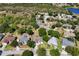 Neighborhood aerial view reveals mature trees, well-maintained lawns, and the tranquil community setting at 14421 Pine Cone Trl, Clermont, FL 34711