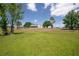 Wide open backyard with well maintained lawn and view of home at 17728 Palm View Cir, Mount Dora, FL 32757