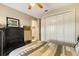 Bedroom with large closet and decorative furnishings at 17728 Palm View Cir, Mount Dora, FL 32757