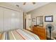 Bedroom with closet and hard wood floors at 17728 Palm View Cir, Mount Dora, FL 32757