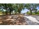 Large backyard with mature trees offering shade, perfect for outdoor activities and enjoying nature at 17825 Whisperwind Dr, Clermont, FL 34715