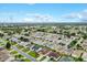 Aerial view of the community highlighting the location of the property with a red star at 2120 Callaway Dr, The Villages, FL 32162