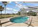 Screened pool with relaxing outdoor view, offering sunshine and swimming at 2706 Radbourne Way, The Villages, FL 32162