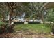 Beautiful backyard showcasing mature trees, green grass and shrubbery at 3584 Tropical Seas Loop, Tavares, FL 32778