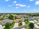 Aerial view showcasing the home's location within a well-planned community with mature trees at 4320 Heritage Trl, Leesburg, FL 34748
