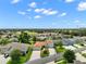 Bird's-eye view of the property showing the layout and proximity to nearby amenities and green spaces at 4320 Heritage Trl, Leesburg, FL 34748