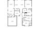 Detailed floor plan showcasing the layout with spacious rooms and attached garage at 4720 Summerbridge Cir, Leesburg, FL 34748