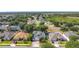 Attractive aerial image of a Gathering-friendly community with various architectural designs at 4908 Cape Hatteras Dr, Clermont, FL 34714