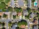 Bird's-eye view of a quiet residential area featuring tidy streets and manicured lawns, showcasing the community's charm at 520 Rob Roy Dr, Clermont, FL 34711