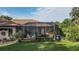 An aerial view of the screened-in pool in the backyard at 5495 County Road 125, Wildwood, FL 34785