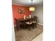 Cozy dining room featuring modern decor, tiled flooring, and a warm ambiance at 879 Little Bend Rd, Altamonte Springs, FL 32714