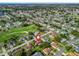 Expansive aerial view of a well-maintained residential community with green spaces and tree-lined streets under a sunny sky at 9757 Se 175Th Pl, Summerfield, FL 34491