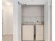 Laundry room with washer, dryer and shelving for storage at 1212 Chaparral Dr, Lady Lake, FL 32159