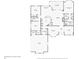 Detailed floor plan showcasing layout with bedrooms, kitchen, living room, and garage at 13301 Biscayne Dr, Grand Island, FL 32735
