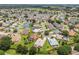 Residential aerial view featuring houses, landscaping, and streets at 1875 Saybrook Way, The Villages, FL 32162