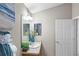 Bright bathroom with decorative mirror and modern fixtures at 2293 Wayland St, The Villages, FL 32162