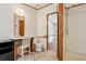 Full bathroom features a vanity, open doorway to bedroom, and shower at 300 Carol Ann Dr, Edgewater, FL 32132