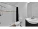 Clean and functional bathroom featuring a walk-in shower, toilet, and vanity at 3055 Wolf Branch Rd, Mount Dora, FL 32757