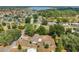 Expansive aerial view of a home, with mature trees and a glimpse of the serene lake in the distance at 4961 County Road 114, Wildwood, FL 34785