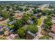 Neighborhood aerial shot with mature trees at 10033 Canterbury Dr, Leesburg, FL 34788