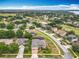 Expansive aerial view of a residential neighborhood with green spaces and mature trees at 1473 Lakemist Ln, Clermont, FL 34711