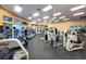A well-equipped fitness center with modern exercise machines and plenty of natural light at 1473 Lakemist Ln, Clermont, FL 34711