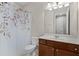 Clean bathroom with a shower-tub combo and a decorative shower curtain at 1795 Piedmont Pl, Lake Mary, FL 32746